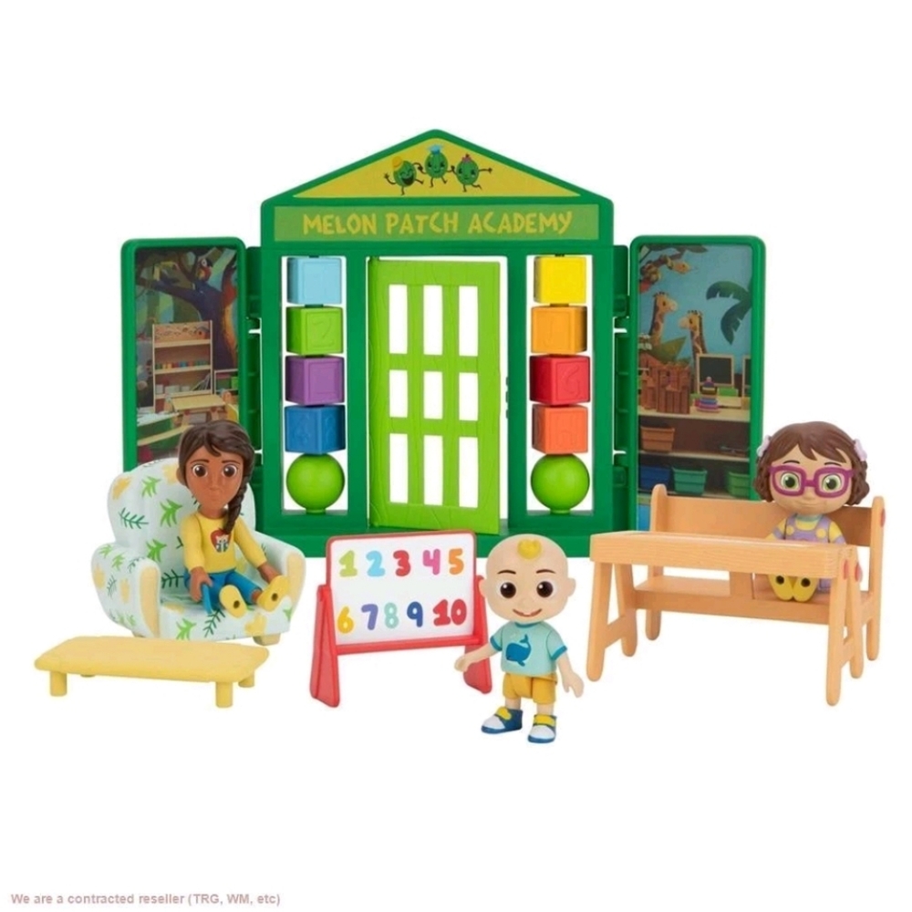 Cocomelon School Time Deluxe Play Set.  Melon Patch Acedemy NWT